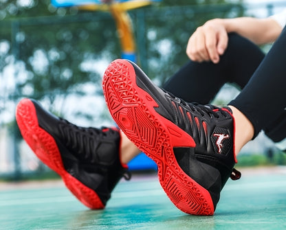Men'S Trendy Casual Training Sneakers - Lightweight, Shock-Absorbing Running Shoes with Soft Rubber Sole, Breathable Fabric Lining, and Durable Synthetic Upper in White & Black, Lace-Up Design, Athletic Footwear | Modern Snea
