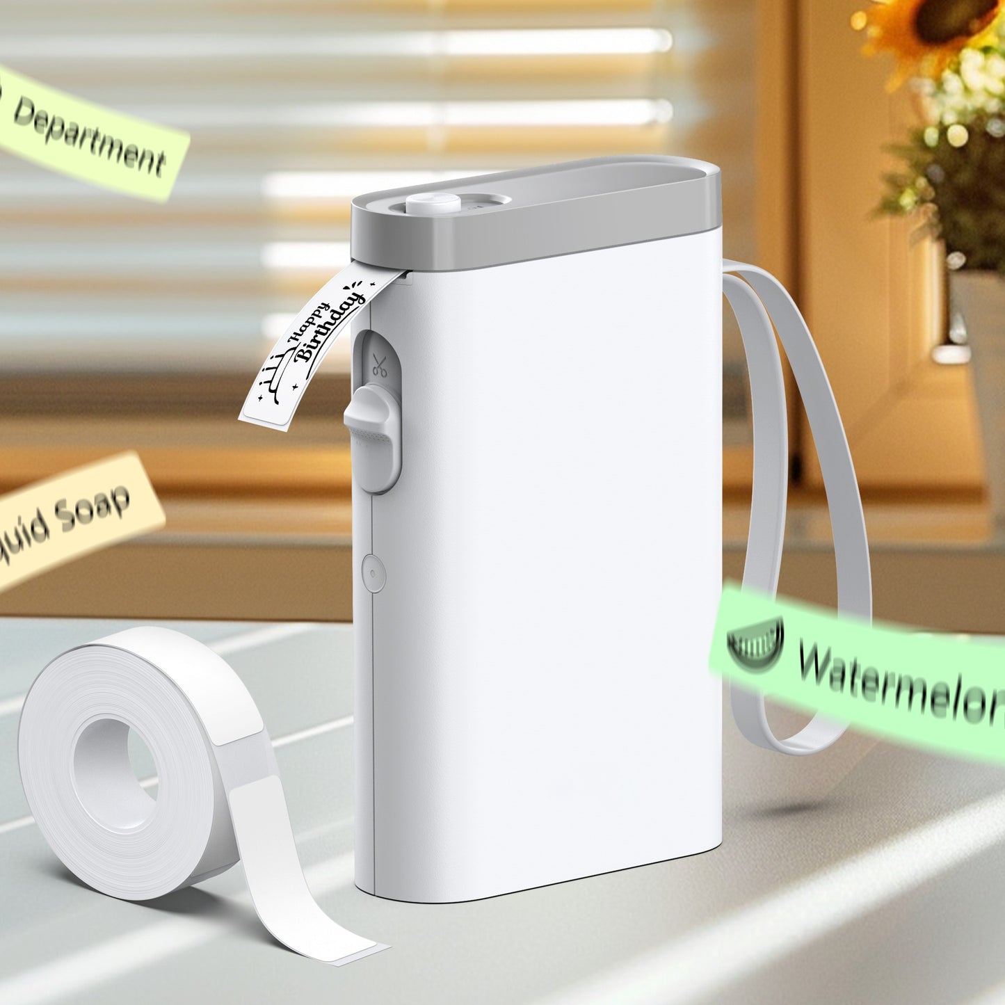 P21 Portable Label Printer, Miniature Thermal Label Printer with High Print Quality, Equipped with a High-Speed Chip and 203 DPI, Easy to Use with a Wide Range of Creative Functions and Templates for Office and Home Organizat
