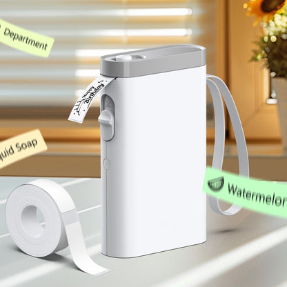 P21 Portable Label Printer, Miniature Thermal Label Printer with High Print Quality, Equipped with a High-Speed Chip and 203 DPI, Easy to Use with a Wide Range of Creative Functions and Templates for Office and Home Organizat