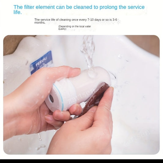 1 Set of Easy-To-Install Faucet Water Purifier, Tap Water Purifier, Pre-Filter for Home Use, One Water Purifier with Two Filter Elements, Removable And Washable Filters, And Adapters of Multiple Sizes. Boxed (Not Direct Drink