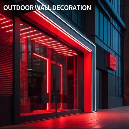 1pc, Car Modification Red LED Neon Light Strip with Button Control, Bendable and Cuttable