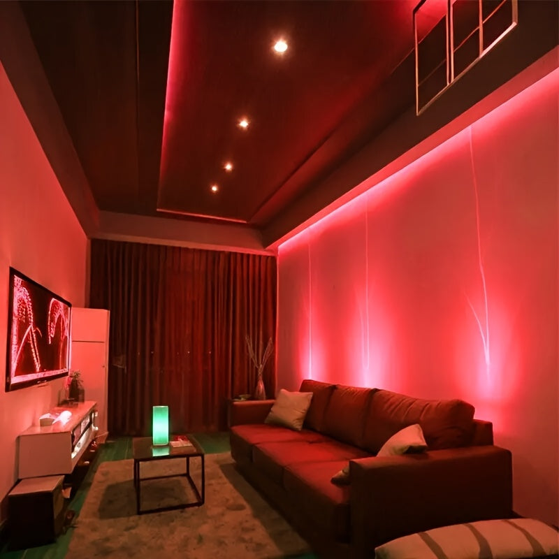 1pc, Car Modification Red LED Neon Light Strip with Button Control, Bendable and Cuttable