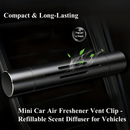 Car Air Freshener Set; Aromatic Stick Air Freshener Diffuser, (Includes 1 Diffuser And 5 Solid Mixed Fragrance Sticks).
