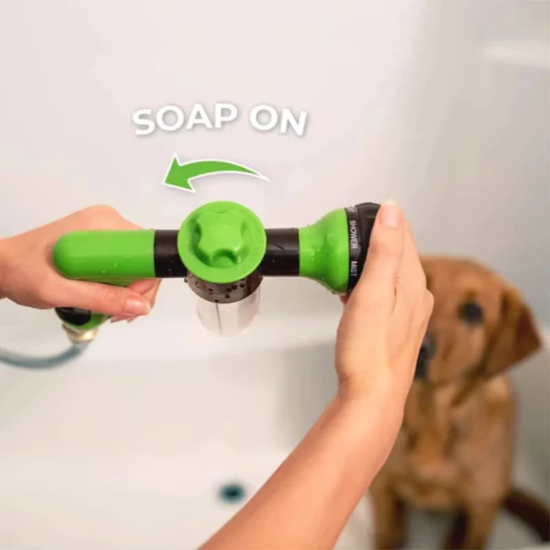 High-pressure Sprayer Nozzle Hose dog shower Gun 3 Mode Adjustable Pet Wash Cleaning