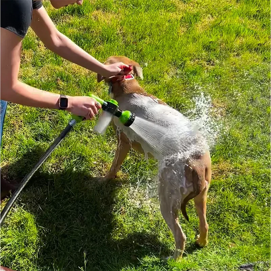 High-pressure Sprayer Nozzle Hose dog shower Gun 3 Mode Adjustable Pet Wash Cleaning