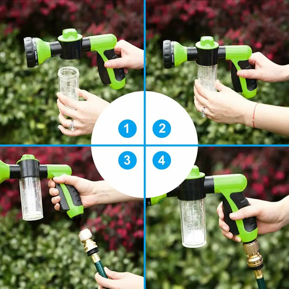 High-pressure Sprayer Nozzle Hose dog shower Gun 3 Mode Adjustable Pet Wash Cleaning