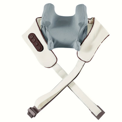 Automatic Kneading Device for Neck, Back, Waist, And Shoulder Massage Targeting Trapezius Muscles.