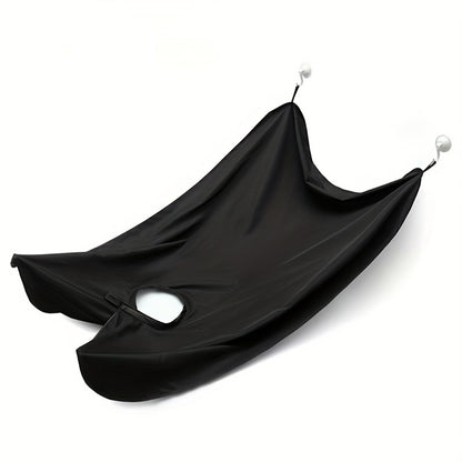 1pc, Men's beard trimming apron with suction cup fixing device, can catch the beard when shaving, easy to clean up sweeping, let you take care of the beard more convenient