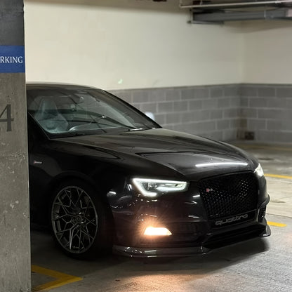 For Audi A5 S5 A4 A6 A7 Front Bumper Splitter Kit, 2012-2016, Durable Plastic, Easy Installation, Enhances Aerodynamics, Air Deflector, A5S Part Number, A5S Part Numbe