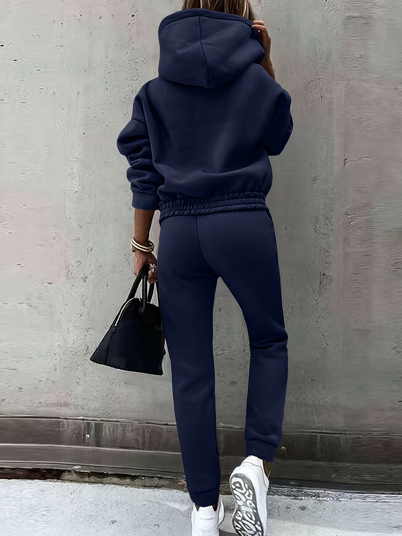 Autumn and Winter Women'S Fashion Casual Sweatshirt Set, European and American Style