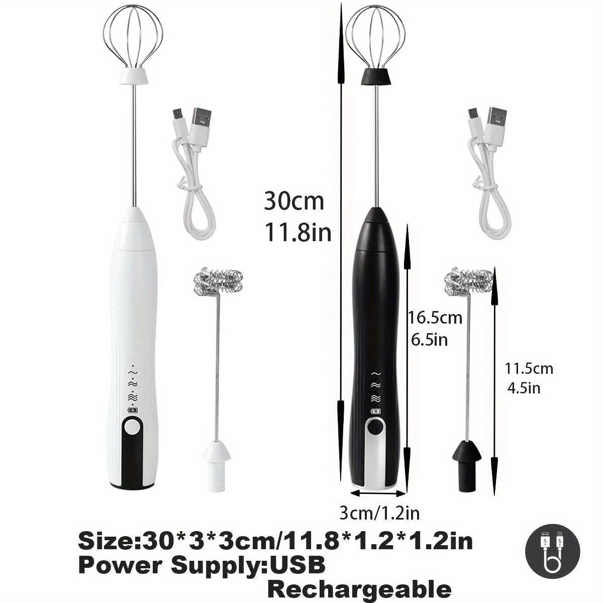 USB Rechargeable Electric Whisk