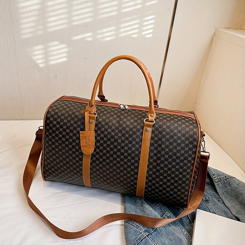 Stylish Travel Bag for Men and Women, Large Capacity Tourist Bag, Business Sports Gym Bag, Daily Commuting Outing Weekend Trip, Suitable for All Four Seasons, Clothes Luggage Bag