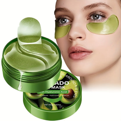 ROZINO Aloe Vera & Hyaluronic Acid Eye Mask - 60pcs Deep Moisturizing Essence Patches for Dark Circles, Puffiness, and Wrinkles, Brightens and Firms Skin, Suitable for All Skin Types, Eye Care | Natural Ingredients | Hydratin