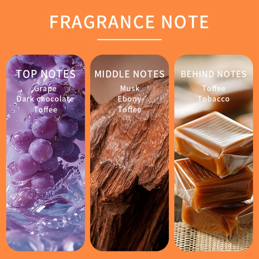 Men's Eau de Parfum - Long-Lasting Woody Perfume with Elegant Golden Accent Bottle, Sophisticated Cologne for Everyday & Special Occasions, Ideal Gift for Him - 3.4fl.oz / 100ml, Luxury Fragrance, Refined Aroma, Professional