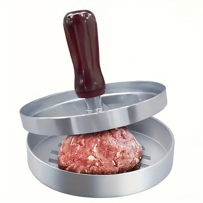 1pc Non-Stick Burger Press – Stainless Steel Meat Muffin Press for Perfectly Cooked Burgers, Cheese, and Vegetables | Durable BBQ Grill Tool for Grilling Baking Pan and Outdoor Cooking, Grilling Accessories for Outdoor Gril