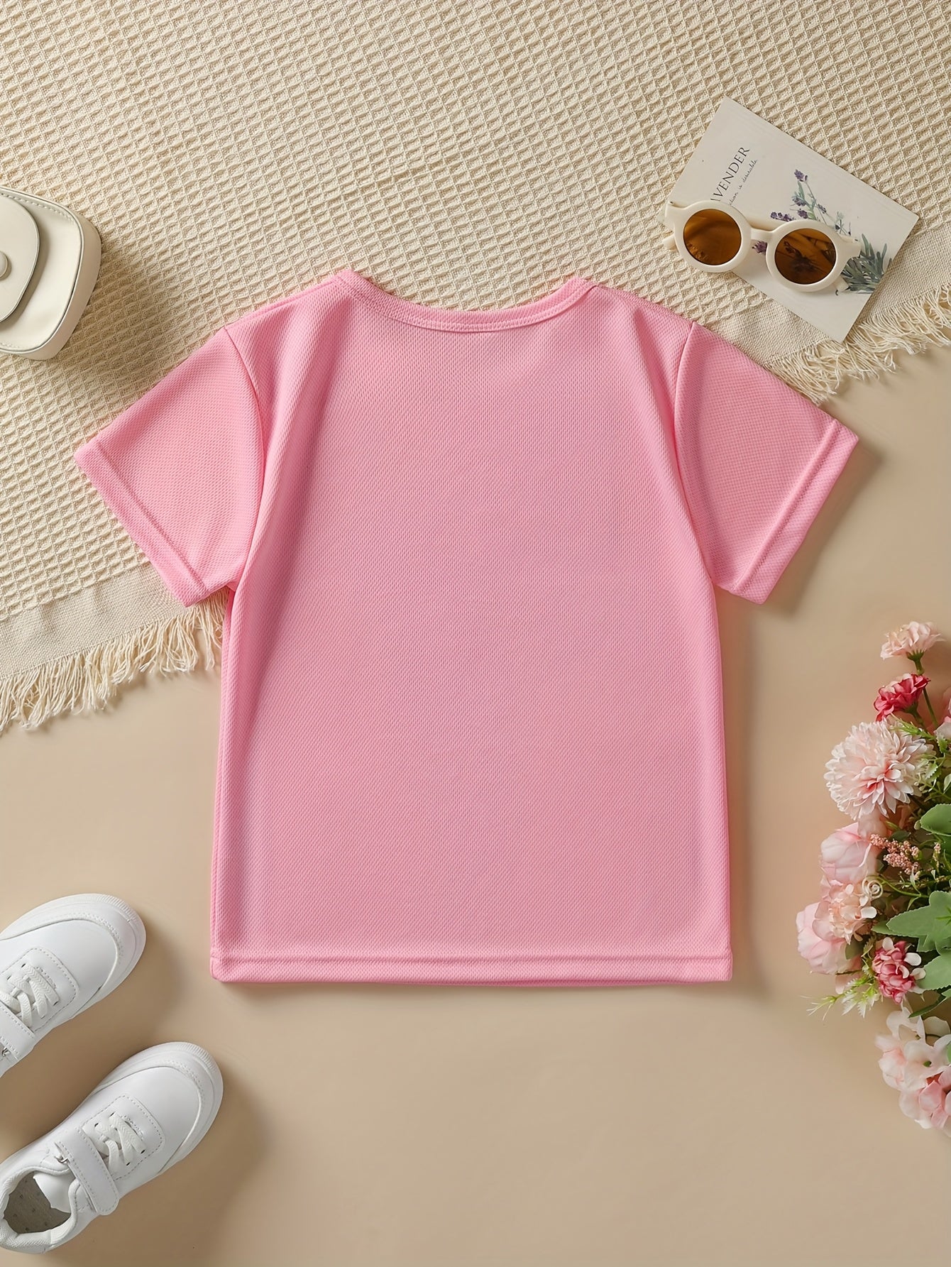 Summer Fashion Girls' Short-Sleeve T-Shirt "DADDY's GIRL" Leopard Print Casual Versatile Top NY-DX5545