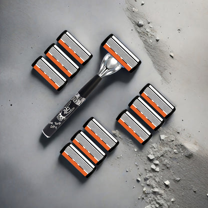 Premium Retro Manual Razor Set - Ultra-Sharp 6-Layer Blades