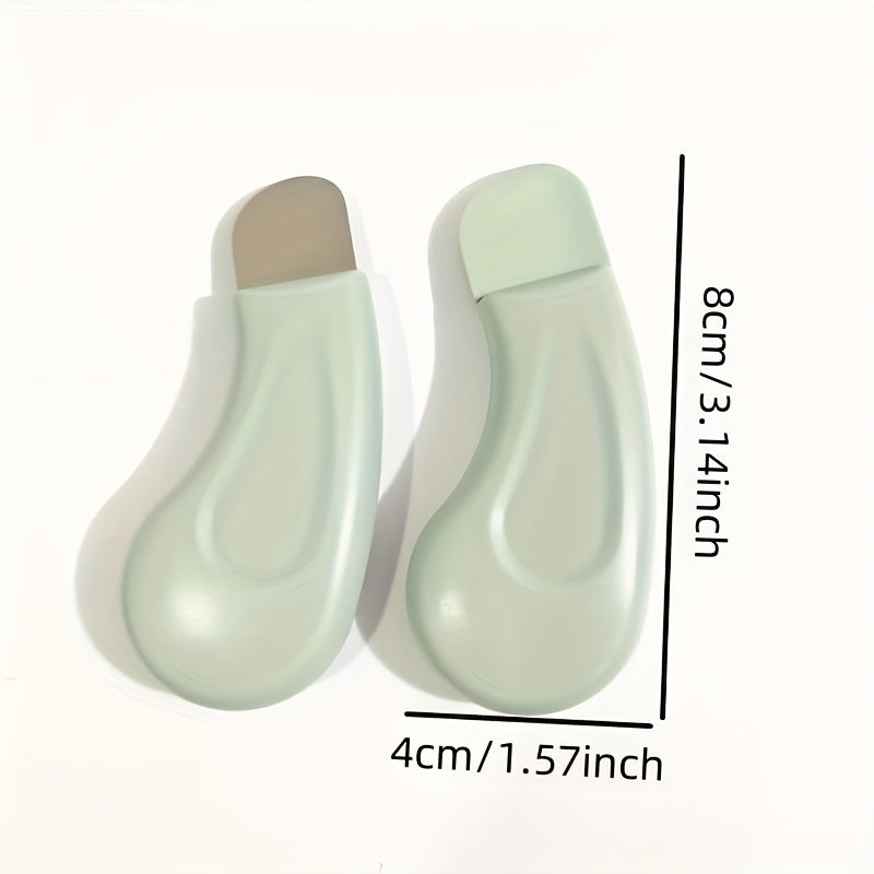 Ergonomic Blackhead Removal Tool – Gentle Facial Pore Cleanser for and Blackheads, Non-Electric Skincare Spatula with Textured Surface, Light Green Handle for Easy Grip, Pore Cleaning Accessory