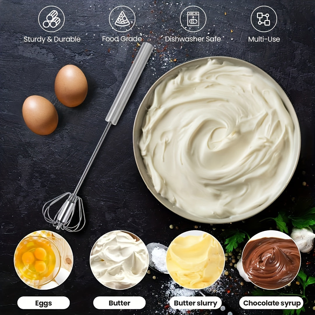 1pc Multifunctional Stainless Steel Whisk & Milk Frother