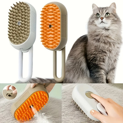 Steamy Cat Brush, 3 In 1 Cat Steamy Brush