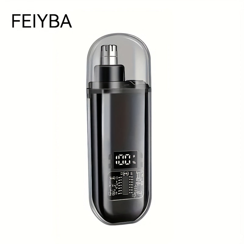 FEIYBA Electric Nose Hair Trimmer for Men & Women - USB Rechargeable, Intelligent Battery Display