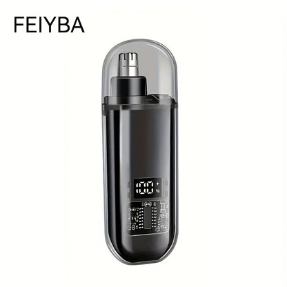 FEIYBA Electric Nose Hair Trimmer for Men & Women - USB Rechargeable, Intelligent Battery Display