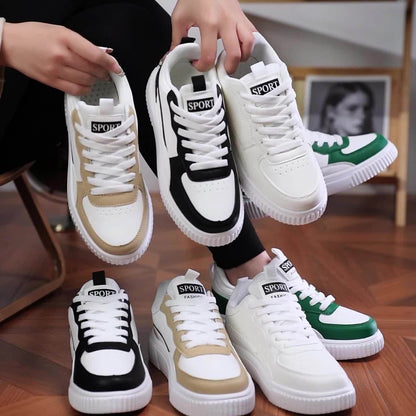 Women's High-Quality Casual Shoes, Lightweight Breathable Mesh with Synthetic Non-Slip Thick Sole Sneakers, Suitable for Work Running Travel. Elegant Footwear, Fashionable Shoe Style