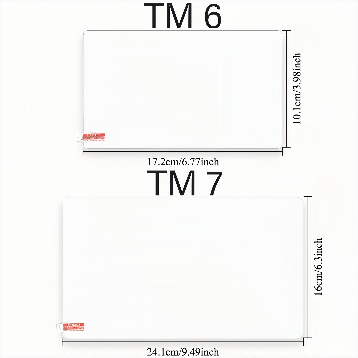 2pcs TM7 TM6 Screen Protector Compatible with Thermomix TM7 TM6 Tempered Glass High Alumina Tempered Glass Blender Kitchen Accessories Protector film