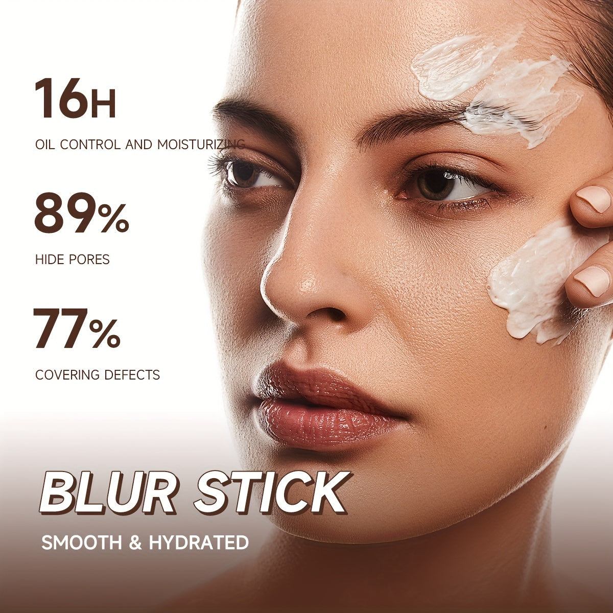 Visible Pore Face Primer - Long-Lasting Matte Foundation Oil Control Primer Stick, Korean Cosmetic Formula for Natural Coverage, Moisturizing & Blemish Concealing, Sleek Packaging, Korean Skincare