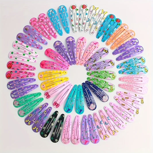 10/20/40pcs of Cute Star Fruit Butterfly Hair Clips for Girls, Hair Accessories Gifts for Girls, Random Colors