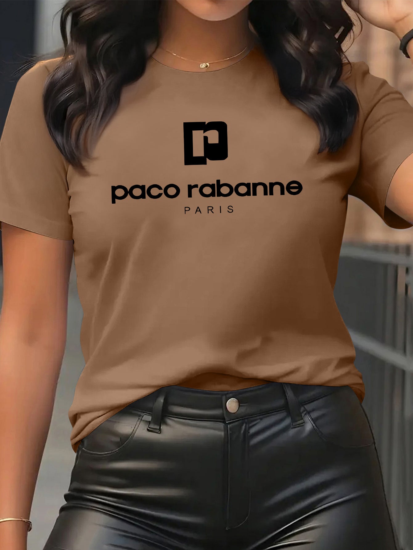Women'S Soft Pink T-Shirt - Minimalist Elegant Y2K Retro Graphic Tee with Bold Lettering - Everyday Casual & Formal Outfits - Sizes S-XXL - Non-See-Through Fabric - Women'S Fashion Top, Ladies T Shirts, Versatile Clothing, Me