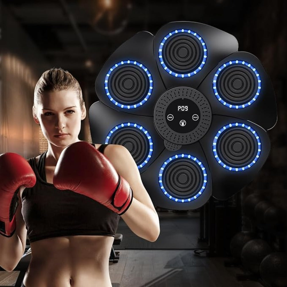 Boxing Training Pad with Gloves, No Harm To Wall, Space-Saving