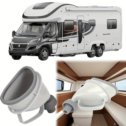 Portable travel toilet for both men and women - spacious leak-proof urine container, with easy-to-grip handle design, durable plastic camping toilet suitable for cars, campers and outdoor activities
