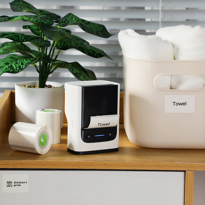 Portable Label Printer And Label Paper, P31S Mini Label Printer, Wireless Connection, No Need for Ink Or Toner, Suitable for Smartphones, Home, Office, School, Equipped with a Roll of Self-Adhesive Label Paper, Available in D