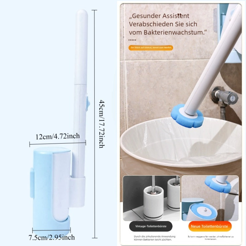 AJOOYC WC Brush Set - Including Toilet Brush - with Wall Mount And Interchangeable Brush Heads, Suitable for Household, Bathroom WC, Salons, Hotels, Bathroom Accessories, Home Decor, Summer Items, Toilet Brush