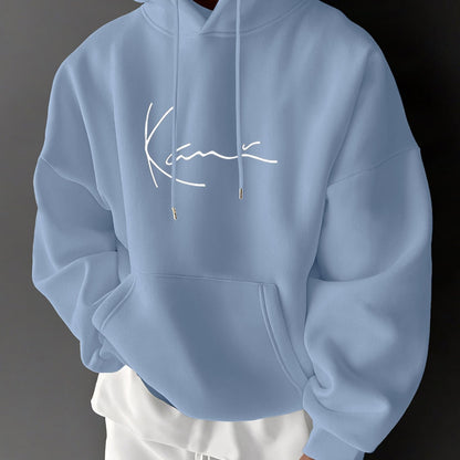 Men's & Women's Hoodie - Royal Blue Sweatshirt with Drawstring Hood, Front Kangaroo Pocket - All-Season Casual Pullover for Everyday & Formal Outfits - Machine Washable Hooded Sweatshirt, Sweater Hoodie, Versatile Outfit Piec