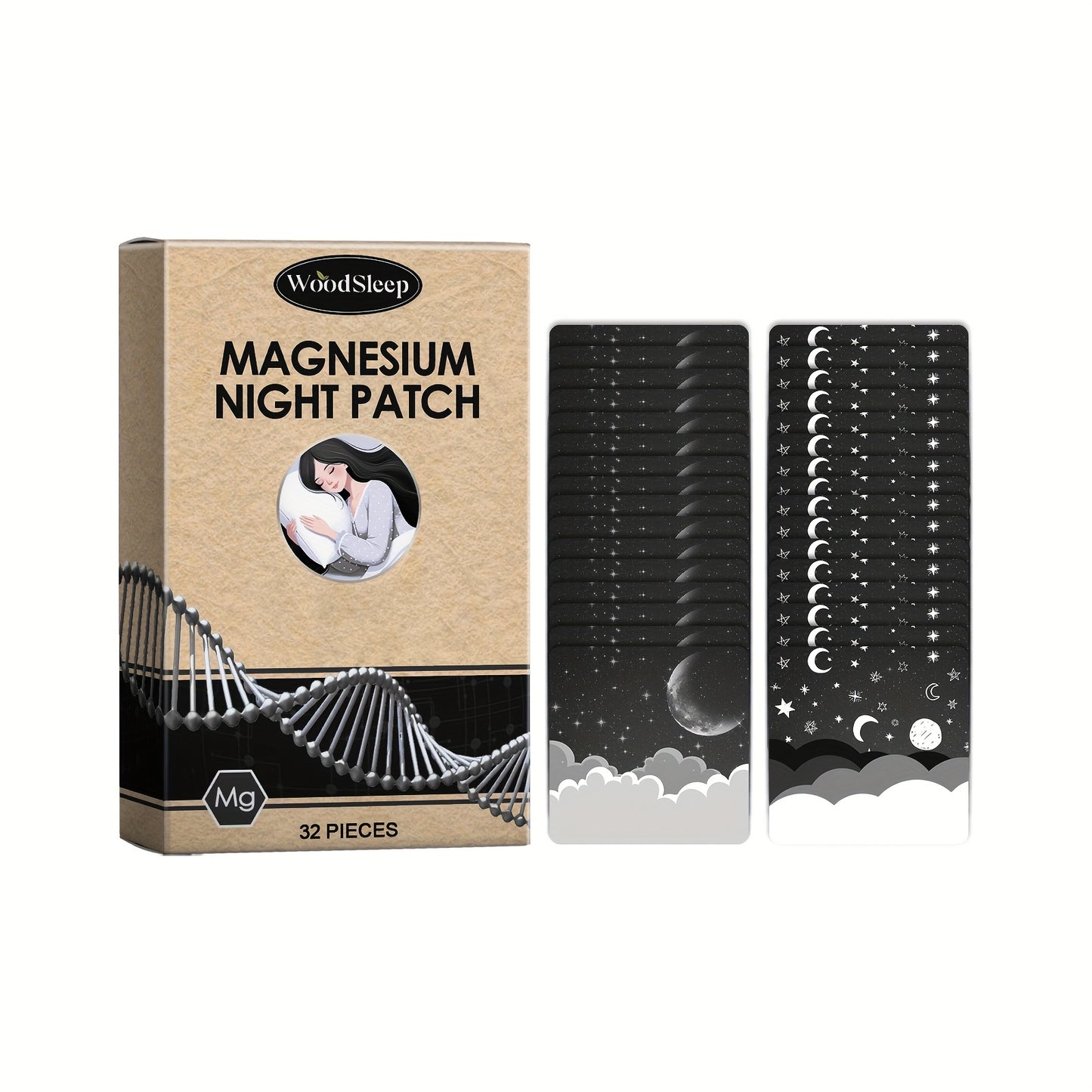 32 Magnesium Nighttime Patches - Patches with Coconut Oil