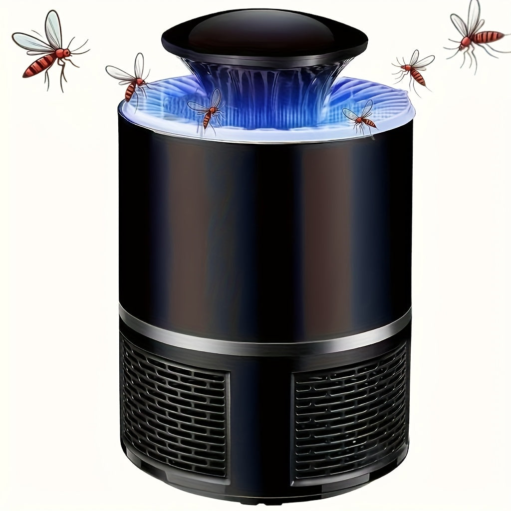 1pc USB-Powered Silent Mosquito Repellent Lamp – Automatic Indoor/Outdoor Insect Zapper with Blue Flame Effect, Ideal for Bedrooms, Living Rooms & Gardens, Essential Summer Home Appliance, Mosquito Zapper, Sleek Device Desi