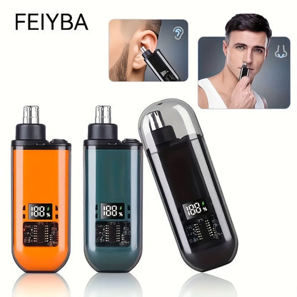 FEIYBA Electric Nose Hair Trimmer for Men & Women - USB Rechargeable, Intelligent Battery Display