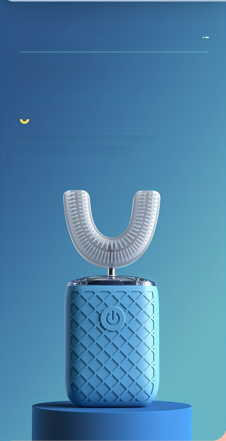 Smart U-shaped Electric Toothbrush, Soft Silicone Bristles for Teeth Cleaning, Suitable for Daily Oral Care for Men and Women, Long Battery Life, Convenient for Travel, Perfect Gift for Family and Friends on Valentine'S Day,