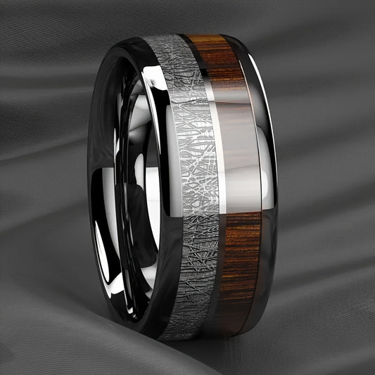 Men'S Stainless Steel Ring for Business - Stylish Design for Weddings - a Romantic Engagement And Holiday Gift, Perfect for Couples, Fathers, And Friends