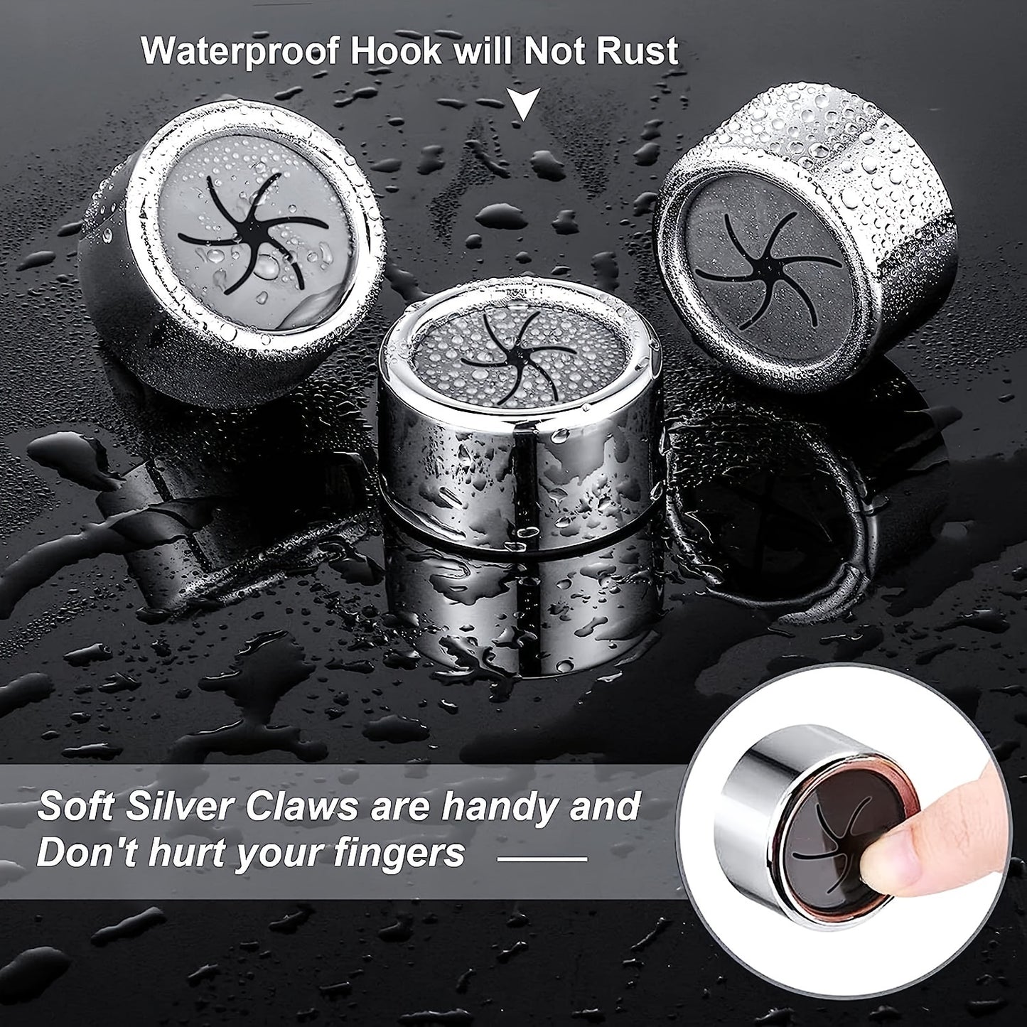 2pcs Round Self-Adhesive Towel Holders - Wall & Cabinet Door Mount, No-Drill Kitchen & Bathroom Towel Racks, for Spring