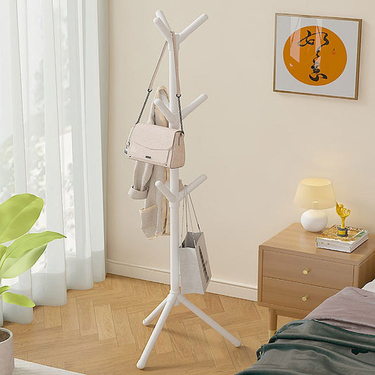 1pc Minimalist 9-Branch Coat Rack – Perfect for Hanging Clothes, Jackets, Trench Coats, Caps, Bags & Accessories with Ease. Black and White Design Complements Any Decor Style to Keep Your Space Neatly Organized
