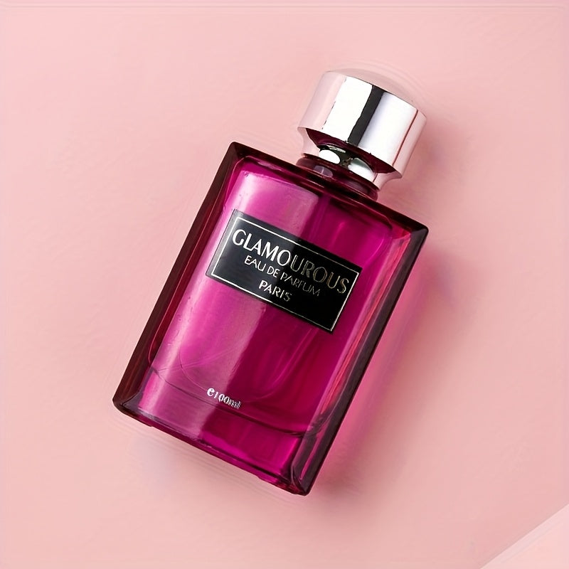 3. 38oz Glamorous Eau de Parfum - Fresh & Long-Lasting Floral & Citrus Scent, Formaldehyde-Free, Alcohol-Free, Ideal for Gifting, Perfect for Dates & Everyday Use, Ideal Easter Gift|Modern Aesthetic Bottle|Durable Scent, Frag