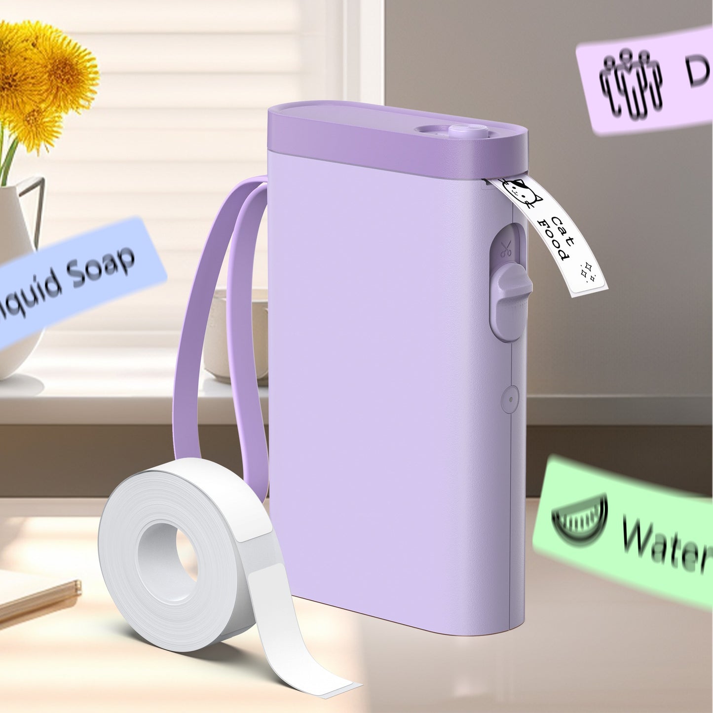P21 Portable Label Printer, Miniature Thermal Label Printer with High Print Quality, Equipped with a High-Speed Chip and 203 DPI, Easy to Use with a Wide Range of Creative Functions and Templates for Office and Home Organizat