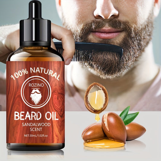 30ml Sandalwood Beard Oil, Hydrating and Moisturizing