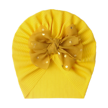 Set of 11 Baby Girl Caps with Disc Flower Newborn Toddler Caps Hats Baby Kids Knot Turban Headband Cap