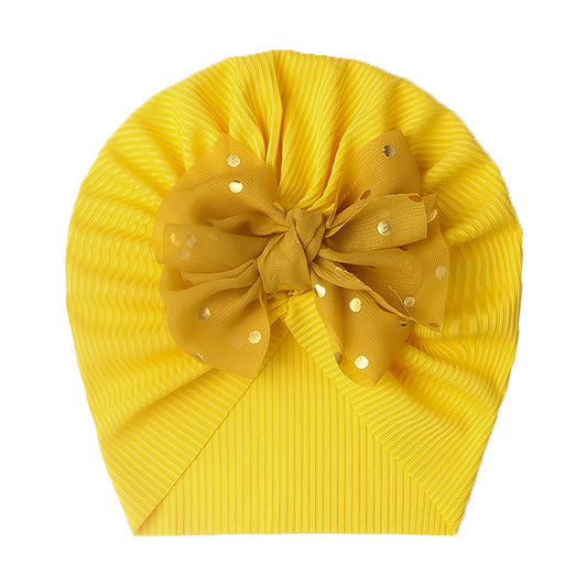 Set of 11 Baby Girl Caps with Disc Flower Newborn Toddler Caps Hats Baby Kids Knot Turban Headband Cap