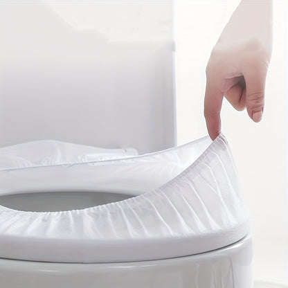 10/20PCS Disposable Toilet Seat Cover, Portable Toilet Seat Cover For Business Travel, Essential Travel Accessories For Airplanes And Camping, Bathroom Accessories, Toiletries, Teen Gifts