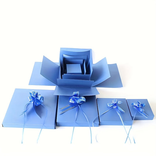 1pc, Party Surprise Gift Box, Birthday, Wedding, Anniversary, General Occasion, DIY Gift Box, Plastic & Paper, Festive for Christmas, New Year, Valentine's Day, Special Events